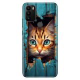 Senada General Mobile GM 21 Pro ile Uyumlu Kılıf Resimli Desenli Silikon Cat