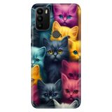 Senada General Mobile GM 21 Pro ile Uyumlu Kılıf Resimli Desenli Silikon Kedicikler
