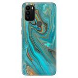 Senada General Mobile GM 21 Pro ile Uyumlu Kılıf Resimli Desenli Silikon Liquid Mermer