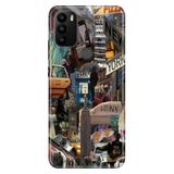 Senada General Mobile GM 21 Pro ile Uyumlu Kılıf Resimli Desenli Silikon Newyork Retro