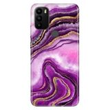 Senada General Mobile GM 21 Pro ile Uyumlu Kılıf Resimli Desenli Silikon Pembe Ametist