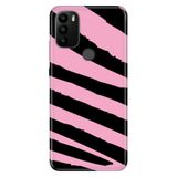 Senada General Mobile GM 21 Pro ile Uyumlu Kılıf Resimli Desenli Silikon Pembe Siyah