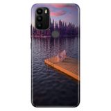 Senada General Mobile GM 21 Pro ile Uyumlu Kılıf Resimli Desenli Silikon Romantik Rıhtım
