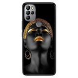 Senada General Mobile Gm 21 Pro İle Uyumlu Kılıf Silikon Desenli Tam Koruma Resimli Afrikalı Kız