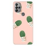 Senada General Mobile Gm 21 Pro İle Uyumlu Kılıf Silikon Desenli Tam Koruma Resimli Cactus