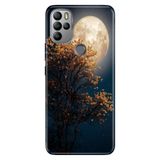 Senada General Mobile Gm 21 Pro İle Uyumlu Kılıf Silikon Desenli Tam Koruma Resimli Dolunay
