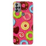 Senada General Mobile Gm 21 Pro İle Uyumlu Kılıf Silikon Desenli Tam Koruma Resimli Donut