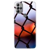 Senada General Mobile Gm 21 Pro İle Uyumlu Kılıf Silikon Desenli Tam Koruma Resimli Günbatımı Örgü