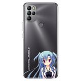 Senada General Mobile Gm 21 Pro İle Uyumlu Kılıf Silikon Desenli Tam Koruma Resimli Mavi Anime Kız