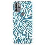Senada General Mobile Gm 21 Pro İle Uyumlu Kılıf Silikon Desenli Tam Koruma Resimli Parıldayan Zebra