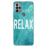 Senada General Mobile Gm 21 Pro İle Uyumlu Kılıf Silikon Desenli Tam Koruma Resimli Relax Mermer