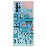 Senada General Mobile Gm 21 Pro İle Uyumlu Kılıf Uyumlu 0.4Mm Lazer Kesim Silikon Kapak Mavi Bebek