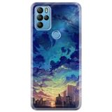 Senada General Mobile Gm 21 Pro Uyumlu İle Uyumlu Kılıf 0.4Mm Lazer Kesim Silikon Kapak Cloud City