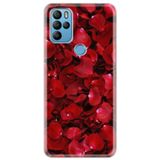 Senada General Mobile Gm 21 Pro Uyumlu İle Uyumlu Kılıf 0.4Mm Lazer Kesim Silikon Kapak Gül Yağmur