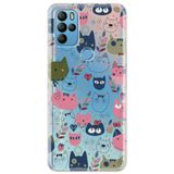 Senada General Mobile Gm 21 Pro Uyumlu İle Uyumlu Kılıf 0.4Mm Lazer Kesim Silikon Kapak Kedi Film