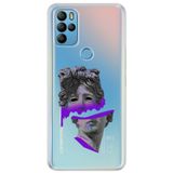 Senada General Mobile Gm 21 Pro Uyumlu İle Uyumlu Kılıf 0.4Mm Lazer Kesim Silikon Kapak Mor Heykel