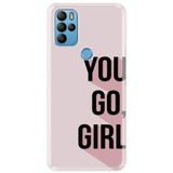 Senada General Mobile Gm 21 Pro Uyumlu İle Uyumlu Kılıf 0.4Mm Lazer Kesim Silikon Kapak You Go Girl