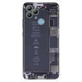 Senada General Mobile Gm 22 / Gm 22S İle Uyumlu Kılıf 0.4Mm Lazer Kesim Silikon Kapak Iphone Mekanik