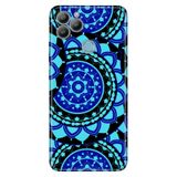 Senada General Mobile Gm 22 / Gm 22S İle Uyumlu Kılıf 0.4Mm Lazer Kesim Silikon Kapak Mavi Mandala,Color377