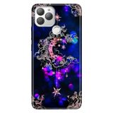 Senada General Mobile Gm 22 Plus İle Uyumlu Kılıf 0.4Mm Lazer Kesim Silikon Stok Ayyıldız Neon Mandala