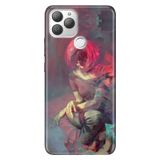 Senada General Mobile Gm 22 Plus İle Uyumlu Kılıf 0.4Mm Lazer Kesim Silikon Stok - Gizemli Kız