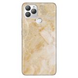 Senada General Mobile Gm 22 Plus İle Uyumlu Kılıf 0.4Mm Lazer Kesim Silikon Stok-Kahve Mermer