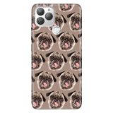 Senada General Mobile Gm 22 Plus İle Uyumlu Kılıf 0.4Mm Lazer Kesim Silikon Stok Pug Köpek