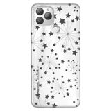 Senada General Mobile Gm 22 Plus İle Uyumlu Kılıf 0.4Mm Lazer Kesim Silikon Stok-Yıldızlar