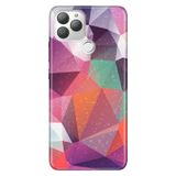 Senada General Mobile Gm 22 Plus İle Uyumlu Kılıf 0.4Mm Lazer Kesim Silikon Stok:Abstract