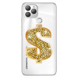 Senada General Mobile Gm 22 Plus İle Uyumlu Kılıf 0.4Mm Lazer Kesim Silikon Stok:Altın Para