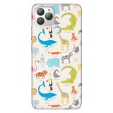 Senada General Mobile Gm 22 Plus İle Uyumlu Kılıf 0.4Mm Lazer Kesim Silikon Stok:Animals