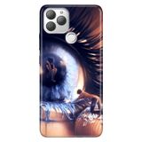 Senada General Mobile Gm 22 Plus İle Uyumlu Kılıf 0.4Mm Lazer Kesim Silikon Stok:Aşk Gözyaşı