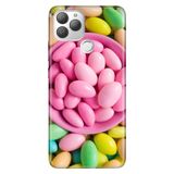 Senada General Mobile Gm 22 Plus İle Uyumlu Kılıf 0.4Mm Lazer Kesim Silikon Stok:Badem Şekeri