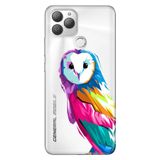 Senada General Mobile Gm 22 Plus İle Uyumlu Kılıf 0.4Mm Lazer Kesim Silikon Stok:Baykuş Paint