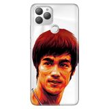 Senada General Mobile Gm 22 Plus İle Uyumlu Kılıf 0.4Mm Lazer Kesim Silikon Stok:Bruce Lee