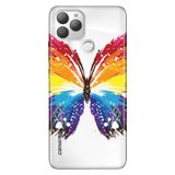 Senada General Mobile Gm 22 Plus İle Uyumlu Kılıf 0.4Mm Lazer Kesim Silikon Stok:Butterfly