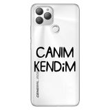 Senada General Mobile Gm 22 Plus İle Uyumlu Kılıf 0.4Mm Lazer Kesim Silikon Stok:Canım Kendim