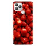 Senada General Mobile Gm 22 Plus İle Uyumlu Kılıf 0.4Mm Lazer Kesim Silikon Stok:Çilekler