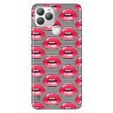 Senada General Mobile Gm 22 Plus İle Uyumlu Kılıf 0.4Mm Lazer Kesim Silikon Stok:Dudak,Color254