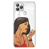 Senada General Mobile Gm 22 Plus İle Uyumlu Kılıf 0.4Mm Lazer Kesim Silikon Stok:Elite Girl