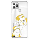 Senada General Mobile Gm 22 Plus İle Uyumlu Kılıf 0.4Mm Lazer Kesim Silikon Stok:Face Art,Color1539