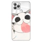 Senada General Mobile Gm 22 Plus İle Uyumlu Kılıf 0.4Mm Lazer Kesim Silikon Stok:Fat Cat