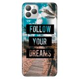 Senada General Mobile Gm 22 Plus İle Uyumlu Kılıf 0.4Mm Lazer Kesim Silikon Stok:Follow Your Dreams