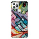 Senada General Mobile Gm 22 Plus İle Uyumlu Kılıf 0.4Mm Lazer Kesim Silikon Stok:Grafitti Duvarı