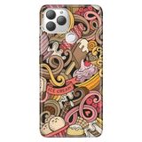 Senada General Mobile Gm 22 Plus İle Uyumlu Kılıf 0.4Mm Lazer Kesim Silikon Stok:Grafitti Rock