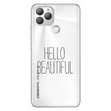 Senada General Mobile Gm 22 Plus İle Uyumlu Kılıf 0.4Mm Lazer Kesim Silikon Stok:Hello Beautiful