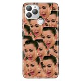 Senada General Mobile Gm 22 Plus İle Uyumlu Kılıf 0.4Mm Lazer Kesim Silikon Stok:Kardashian Cry
