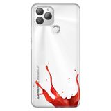 Senada General Mobile Gm 22 Plus İle Uyumlu Kılıf 0.4Mm Lazer Kesim Silikon Stok:Kırmızı Boya