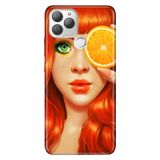 Senada General Mobile Gm 22 Plus İle Uyumlu Kılıf 0.4Mm Lazer Kesim Silikon Stok:Kızıl Kız