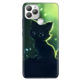 Senada General Mobile Gm 22 Plus İle Uyumlu Kılıf 0.4Mm Lazer Kesim Silikon Stok:Küçük Kedi
